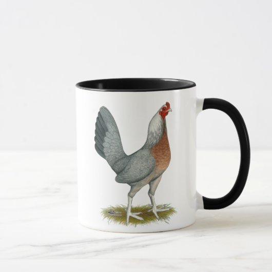 American Game Hen Silver Blue Tasse (Rechts)