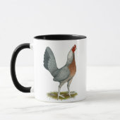 American Game Hen Silver Blue Tasse (Links)