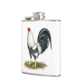 American Game Silver Blue Gamecock Flachmann (Links)