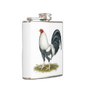 American Game Silver Blue Gamecock Flachmann (Rechts)