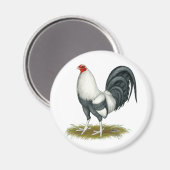 American Game Silver Blue Gamecock Magnet (Vorderseite/Rückseite)