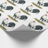 American Game Silver Gamecock Geschenkpapier (Ecke)