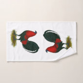 American Gamecock: Brown Red Badhandtuch Set (Handtuch)