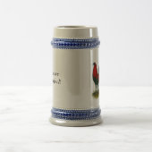 American Gamecock: Brown Red Bierglas (Mittel)