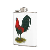 American Gamecock: Brown Red Flachmann (Links)