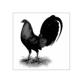 American Gamecock: Brown Red Gummistempel (Prägung)