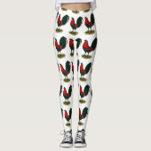 American Gamecock: Brown Red Leggings (Vorderseite)