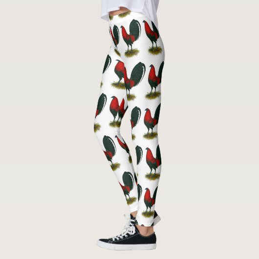 American Gamecock: Brown Red Leggings (Links)
