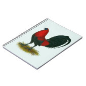 American Gamecock: Brown Red Notizblock (Linke Seite)