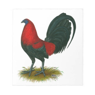 American Gamecock: Brown Red Notizblock