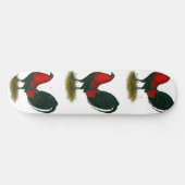 American Gamecock: Brown Red Skateboard (Horizontal)
