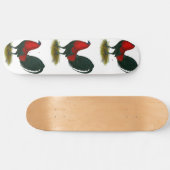 American Gamecock: Brown Red Skateboard (Horizontal)