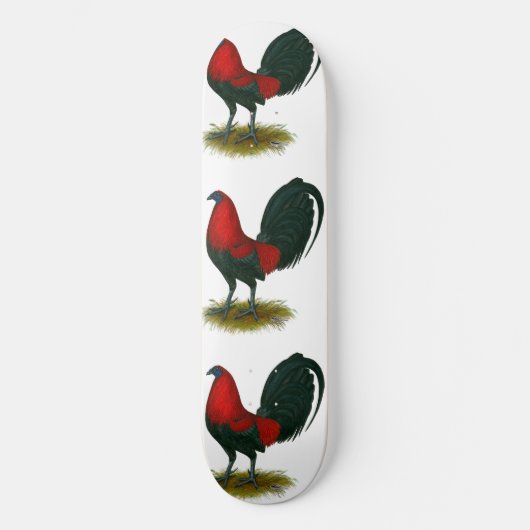American Gamecock: Brown Red Skateboard (Vorderseite)