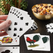 American Gamecock: Brown Red Spielkarten (In Situ)