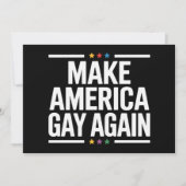 American Gay wieder Funny Gay Pride Monat Einladung (Vorderseite)