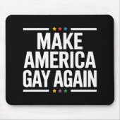 American Gay wieder Funny Gay Pride Monat Mousepad (Vorne)