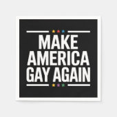 American Gay wieder Funny Gay Pride Monat Serviette (Vorderseite)