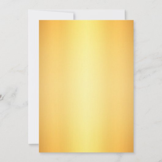 American Gender Reveal Gold Glitzer Einladung (Rückseite)