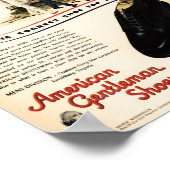 American Gentleman Shoes ad, W.W. 2 Era,1943 Poster (Ecke)