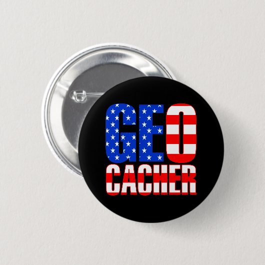 American Geocacher Button (Vorne & Hinten)