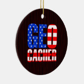 American Geocacher Keramik Ornament (Rechts)