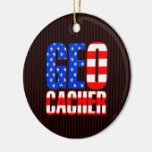 American Geocacher Keramik Ornament (Links)