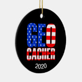 American Geocacher Keramik Ornament (Rechts)