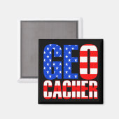 American Geocacher Magnet (Vorderseite/Rückseite)