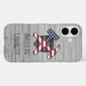 American Geologist Rock Hammer Shield Case-Mate iPhone Hülle (Rückseite (Horizontal))