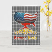 American German Roots Greetings Card Karte (Gelbe Blume)