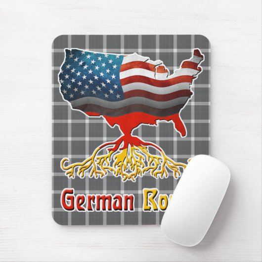 American German Roots Mousemat Mousepad (Mit Mouse)