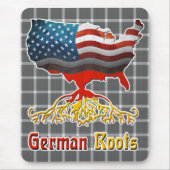 American German Roots Mousemat Mousepad (Vorne)