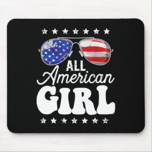 American Girl 4. Juli Usa Boys Patriotic Teens Mousepad