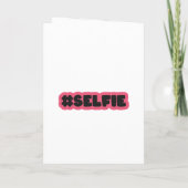 American Girl Foto Stand Selfie Geburtstag Einladung (Rückseite)