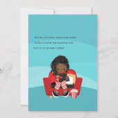 American Girl Movie Night Sleepover Party Einladung (Rückseite)