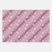 American Girl Pink & Silver Holiday Geschenkpapier Set (Vorderseite 3)