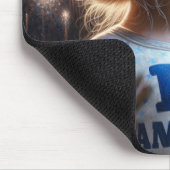 American Girl Watching Fireworks Mousepad (Ecke)