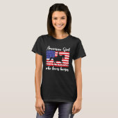 American Girl who loves eventing horses rider 7 T-Shirt (Vorne ganz)