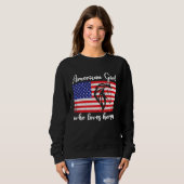 American girl who loves horses rider 4 sweatshirt (Vorne ganz)