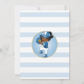 American Girls Blue Softball Geburtstag Einladung (Rückseite)