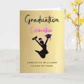 American Girls Gold Abschluss Karte (Gelbe Blume)