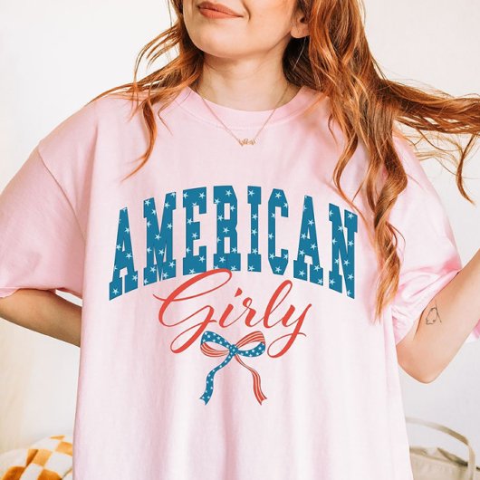 American Girly Shirt, Coquette 4. Juli T-Shirt