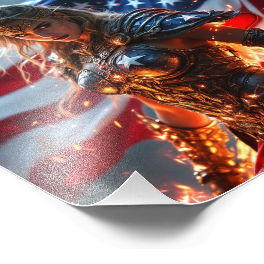 American Gladiator  Fotodruck (Ecke)