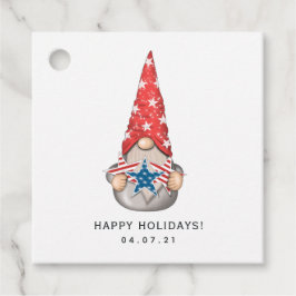 American Gnome Favor Tags Geschenkanhänger
