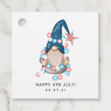 American Gnome Favor Tags