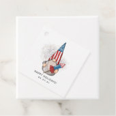 American Gnome Favor Tags Geschenkanhänger (Beispiel)