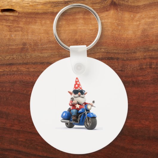 American Gnome Ride Motorrad Schlüsselanhänger (Vorderseite)