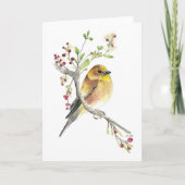 American Goldfinch Bird Card Karte (Vorderseite)