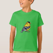 American Goldfinch bird Kids Basic T - Shirt (Vorderseite)