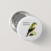 American Goldfinch Button (Vorne & Hinten)
